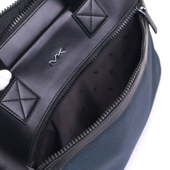 NWT Michael Kors Kent Sport Woven Double Zip Briefcase Navy $495+ - Picture 10 of 16